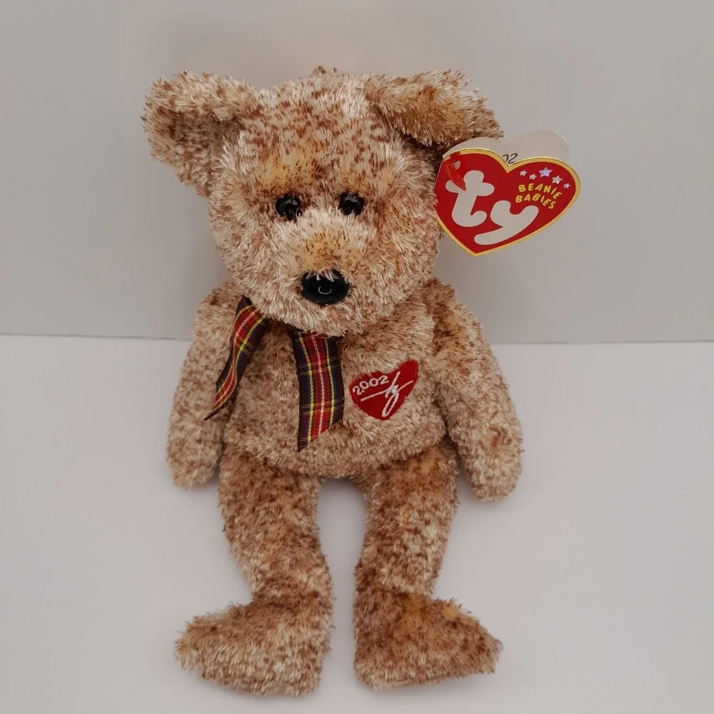 Ty Beanie Baby 2002 Signature Bear Plush 8.5